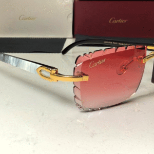 white buff with red lens