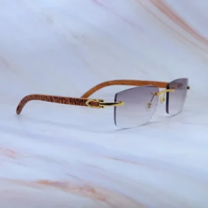 Designer sunglasses square vintage carter luxury mens eyewear outdoor decoration glasses retro rimless tiger wood 012 goold frame