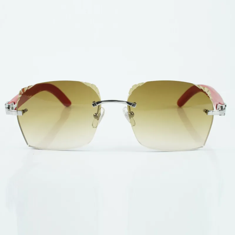 High-Quality Heart-Shaped Carved Diamond Sunglasses – Natural White & Black Horn (58-18-140mm) - Image 3