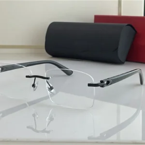 Black Buffalo Horn Sunglasses with White Lenses – 2025