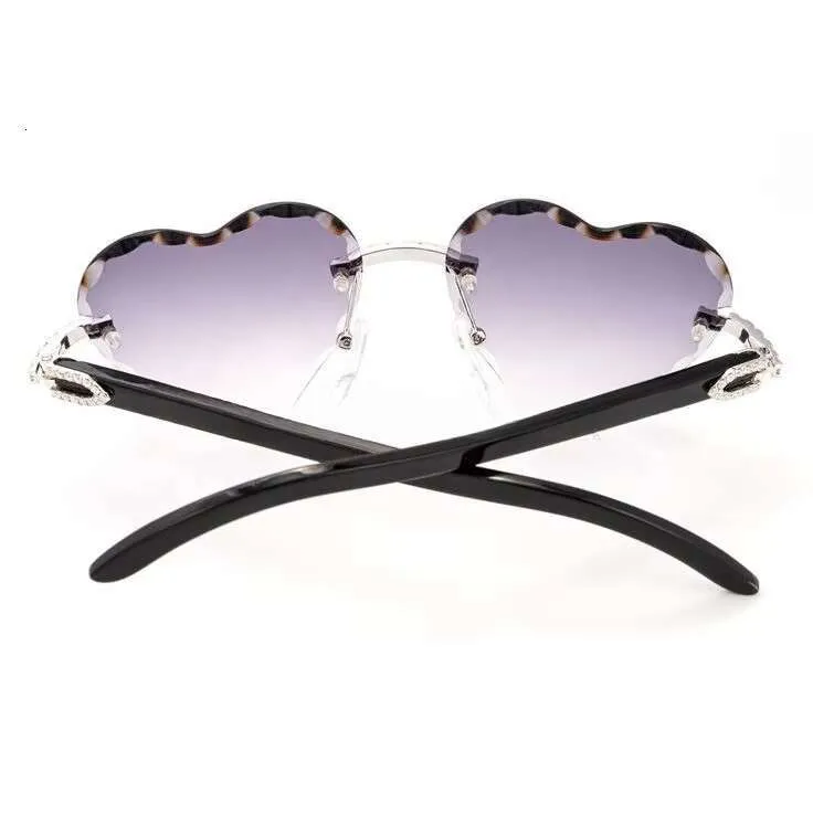 2024 Newly designed moissanitegra certificate heart shaped special fashion sunglasses - Image 2