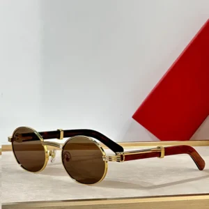 Sunglasses Men Designer Oval Premiere Sunglasses 0612 Luxury Mens Sunglasses Vintage Circular Metal Frame Glasses UV400 With Box Goggles