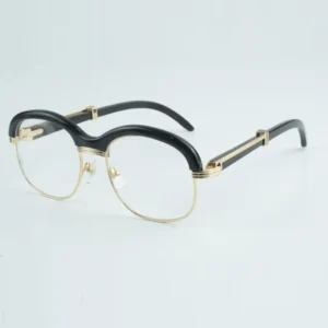 Designer High-Quality Natural Horn Cross-Browed Sunglasses  | Size: 60-18-140 mm