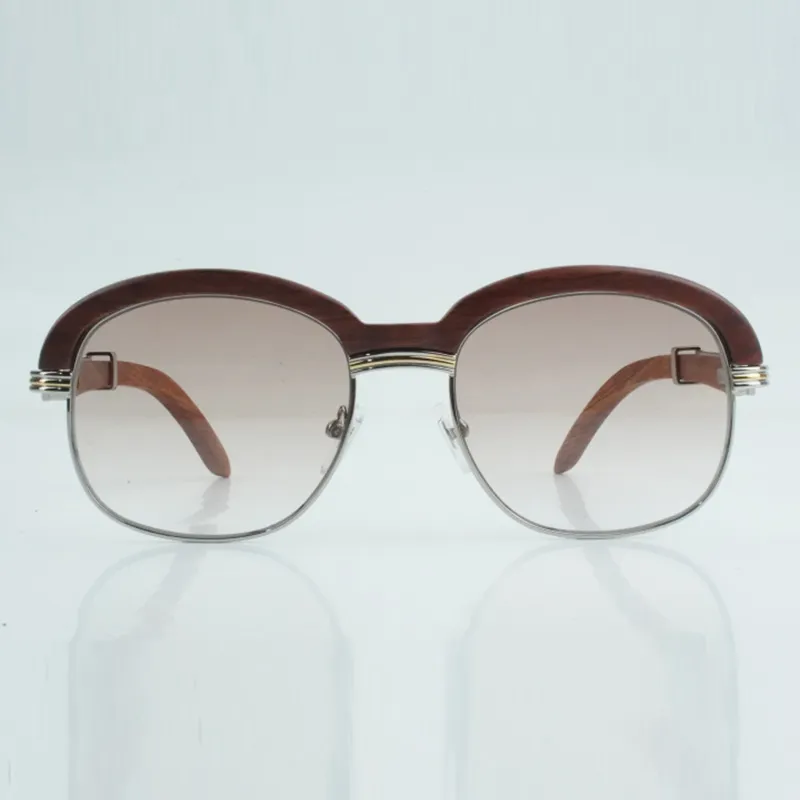 High quality natural color wooden cross browed sunglasses wooden full frame fashion high end sunglasses size 60-18-135mm - Image 7