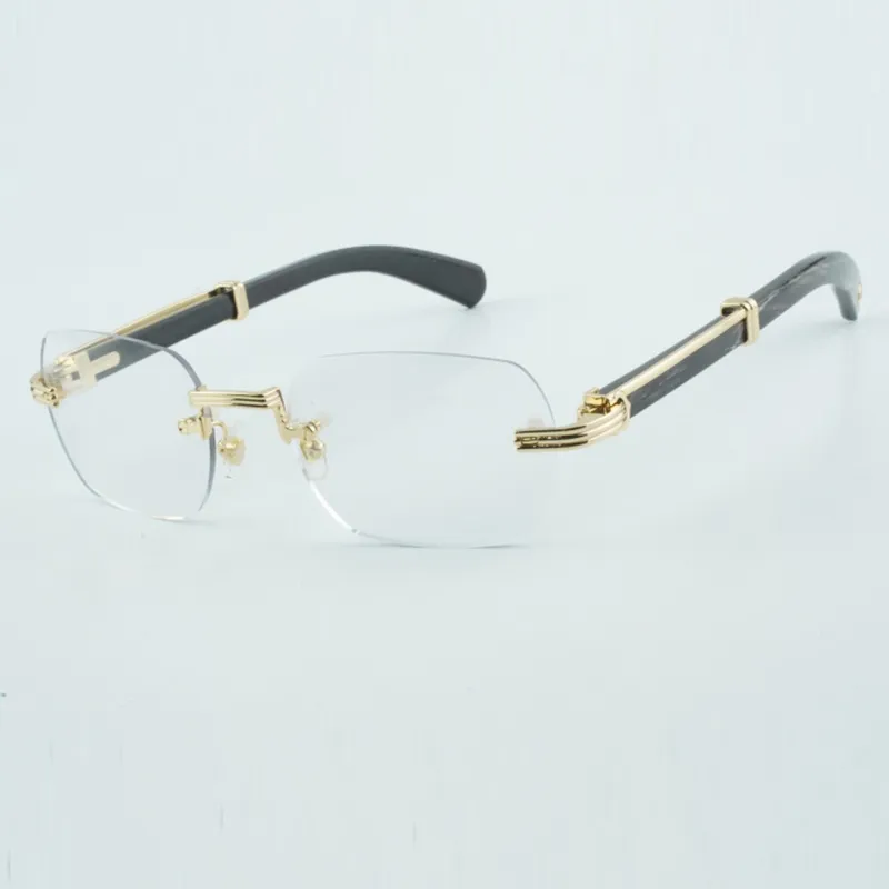 High quality transparent lenses with high end enlarged buffalo horn leg glasses size 53-18-145mm - Image 4