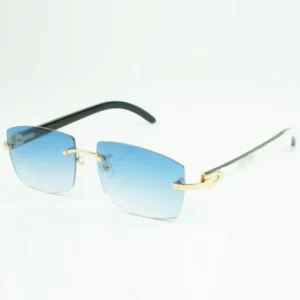 Buffs sunglasses come with new C hardware which is flat with pure mixed Ox horn legs