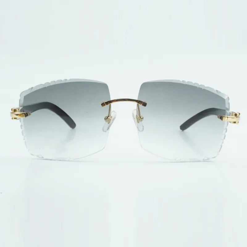 Newest style high end designers sunglasses high quality lens natural black mixed buffalo horn temples glasses 58-18-140mm - Image 7