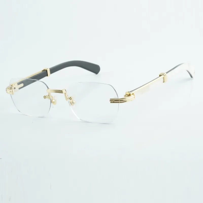 High quality transparent lenses with high end enlarged buffalo horn leg glasses size 53-18-145mm - Image 9