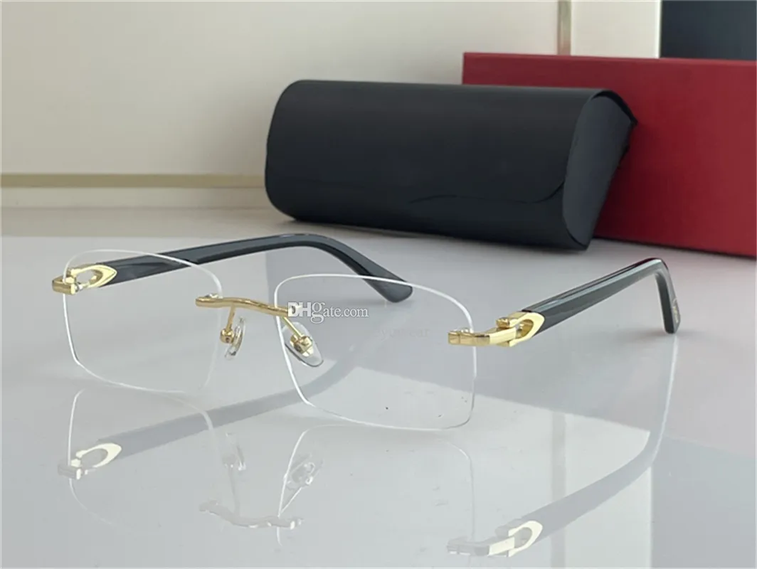 Black Buffalo Horn Sunglasses with White Lenses – 2025 - Image 4