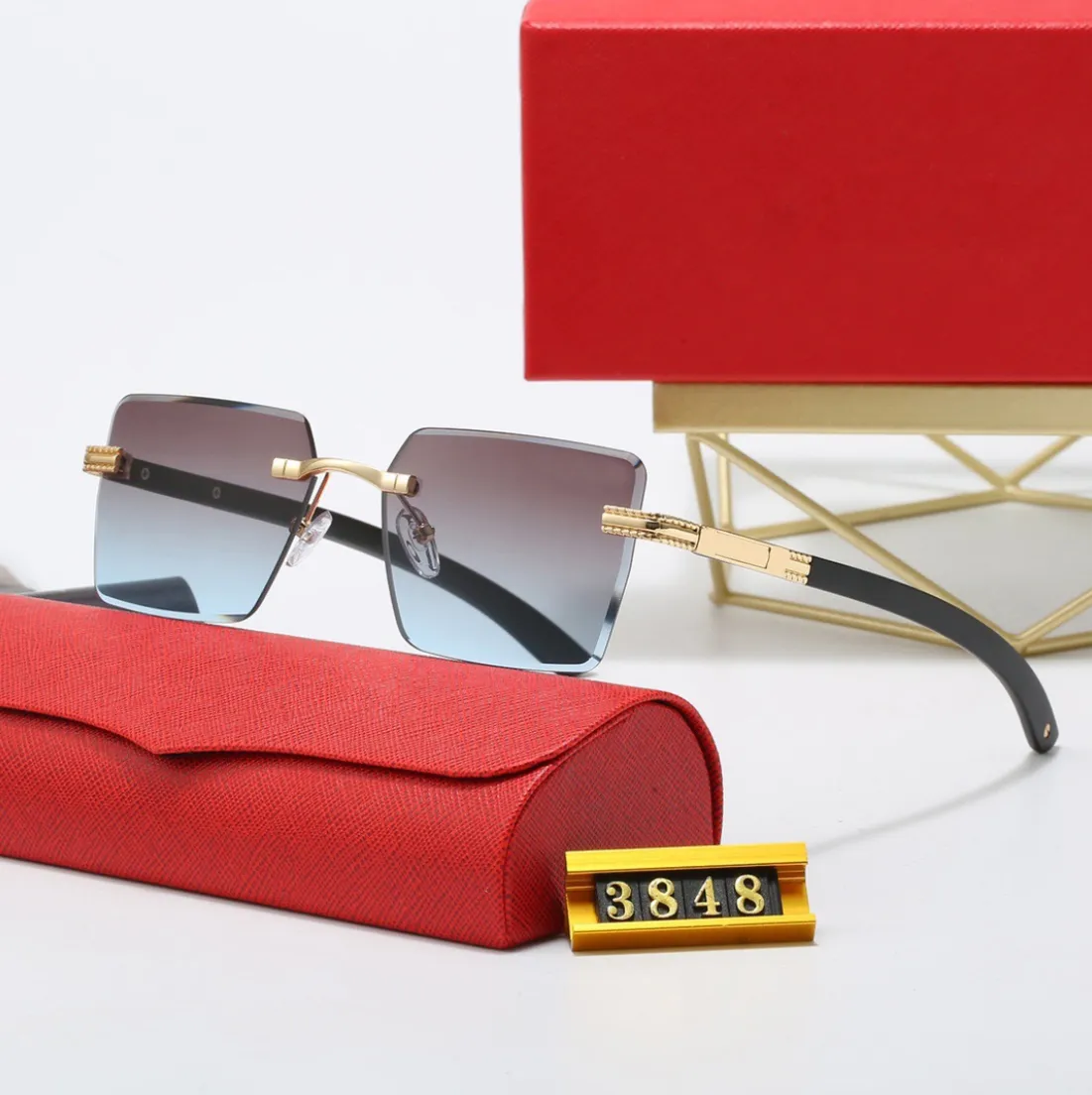 Sunglasses polarized luxury designer glasses for women luxury designer glasses for women luxury designer frameless wooden leg mens sunglasses brand sun glasses - Image 7