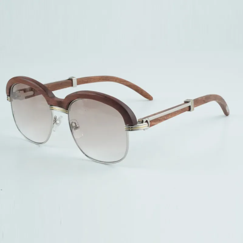 High quality natural color wooden cross browed sunglasses wooden full frame fashion high end sunglasses size 60-18-135mm - Image 9