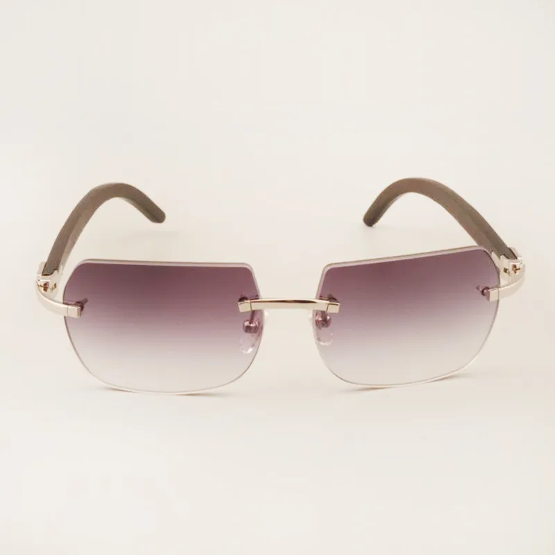 solid wood black temple sunglasses decorative wooden frame sunglasses all natural - Image 4