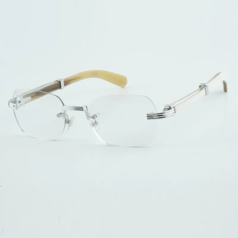 High quality transparent lenses with high end enlarged buffalo horn leg glasses size 53-18-145mm - Image 2