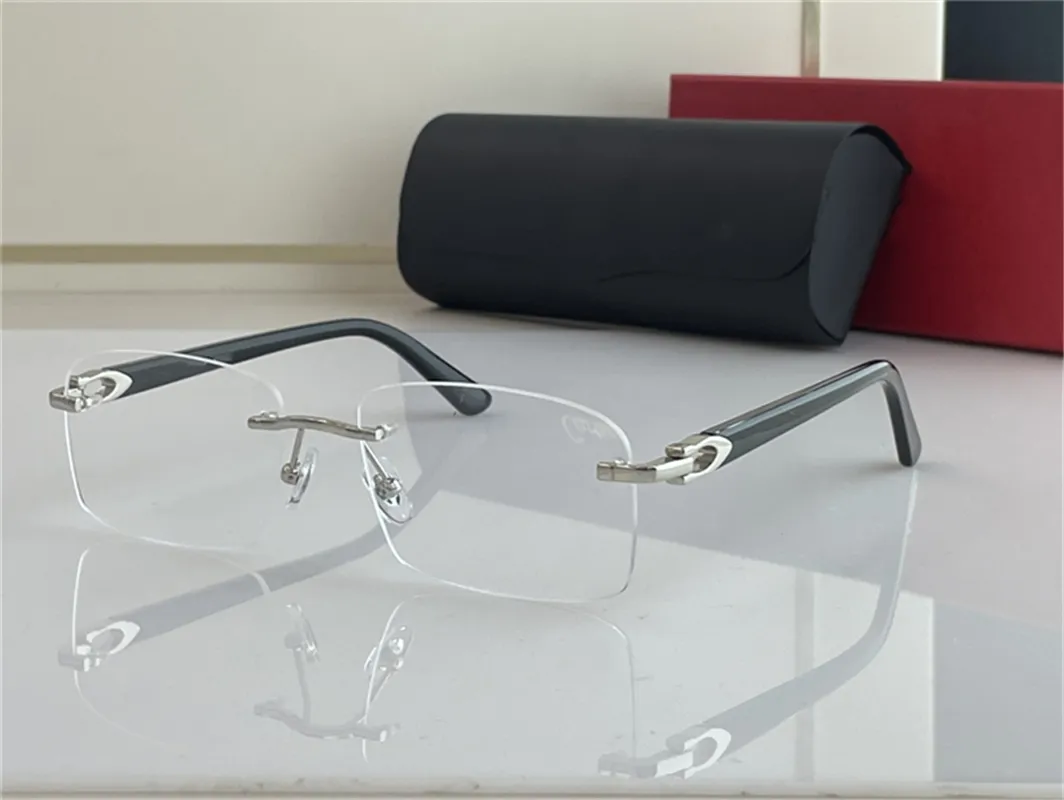 Black Buffalo Horn Sunglasses with White Lenses – 2025 - Image 3