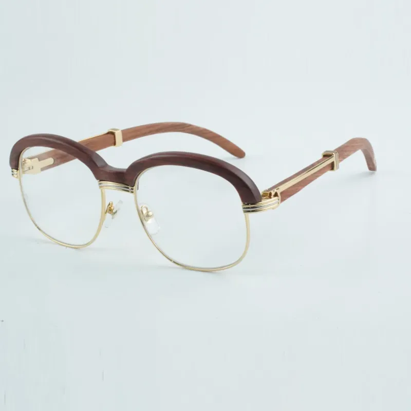 High quality natural color wooden cross browed sunglasses wooden full frame fashion high end sunglasses size 60-18-135mm - Image 4