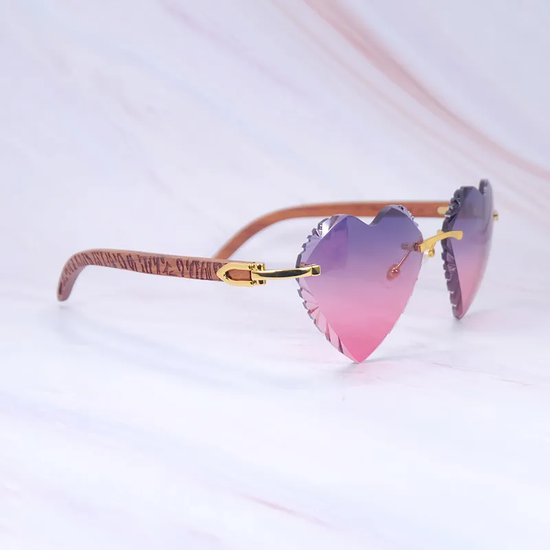 Heat shape wood sunglasses diamond cut vintage carter luxury designer sun glasses tiger wooden mens decoration retro stylish shades eyewear frame 012 gold - Image 5