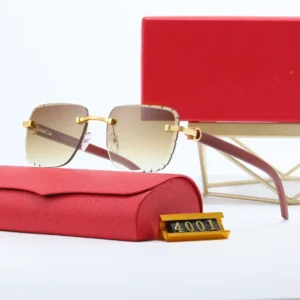 Women designer sunglasses fashion eyewear wood eyeglasses goggle outdoor beach luxury carti glasses for man and woman mix color anti ultraviolet retro plate lunettes