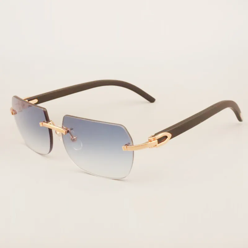 solid wood black temple sunglasses decorative wooden frame sunglasses all natural - Image 8