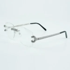 New luxury transparent lens micro paved diamond metal claw lens size 18-135mm