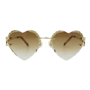 Sunglasses pure titanium rimless ultra lightweight protection hypoallergenic durable & women sleek design comfortable nose pads ,ideal for daily & outdoor use