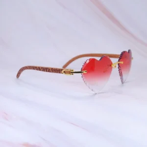 Heat shape wood sunglasses diamond cut vintage carter luxury designer sun glasses tiger wooden mens decoration retro stylish shades eyewear frame 012 gold