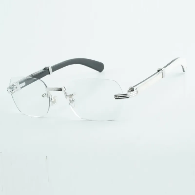 High quality transparent lenses with high end enlarged buffalo horn leg glasses size 53-18-145mm - Image 8