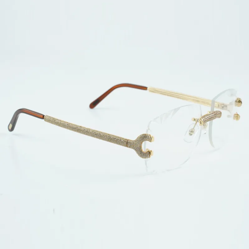 New luxury transparent lens micro paved diamond metal claw lens size 18-135mm - Image 2