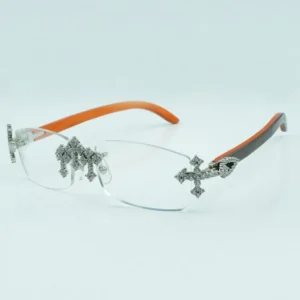 Modern designer sun goggles featuring 56mm diameter frame & clarity