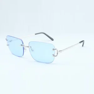 Ultra light rimless sunglasses photochromic polarized protection metal frame silver brown ,gold blue ,pink ,silver blue ,golden brown