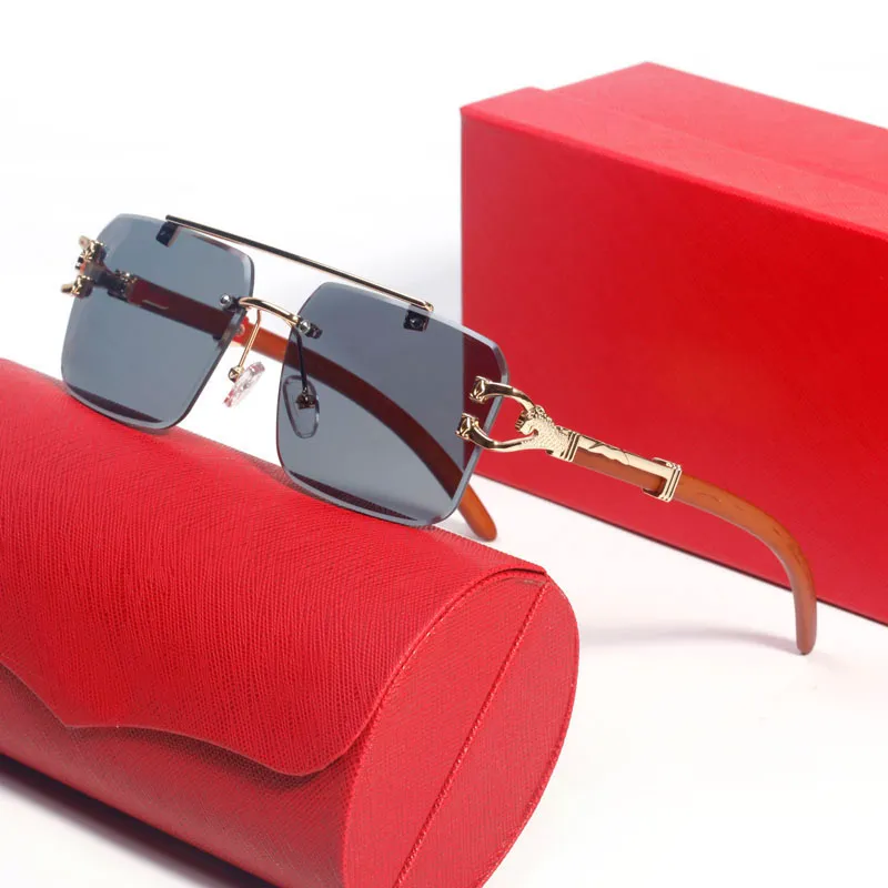 Women designer sunglasses fashion eyewear wood eyeglasses goggle outdoor beach luxury carti glasses for man and woman mix color anti ultraviolet retro plate lunettes - Image 7