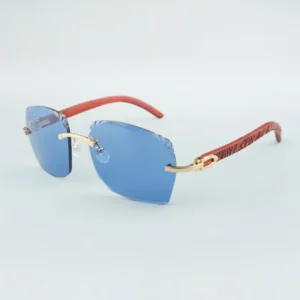 Natural tiger wooden legs and cut sunglasses size 18-135mm