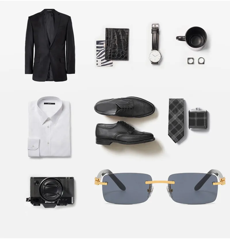 Cartierglasses lunette square mens sunglasses designer women sunglasses metal carti design gold red mirror anti uv wood buffalo horn glasses discolora cartierly - Image 9