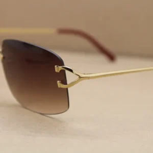 Adumbral polarized protection shield sunglasses rimsless male and female high quality fashion vintage sun glasses