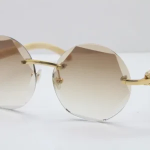 White buffalo horn sunglasses rimless glasses unisex design hot eyeglasses C decoration fashion accessories