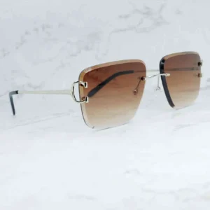 Diamond cut sunglasses wire C luxury digner sun glass mens carter square shade eyewear fashion vintage metal sunglass