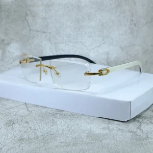 Color Change Sunglasses Small Diamond Cut Photochromic Lenses Luxury Designer Carter Two Colors Lenses 4 Season Real Buffalo Horn Luxury Designer Shades Eyewear